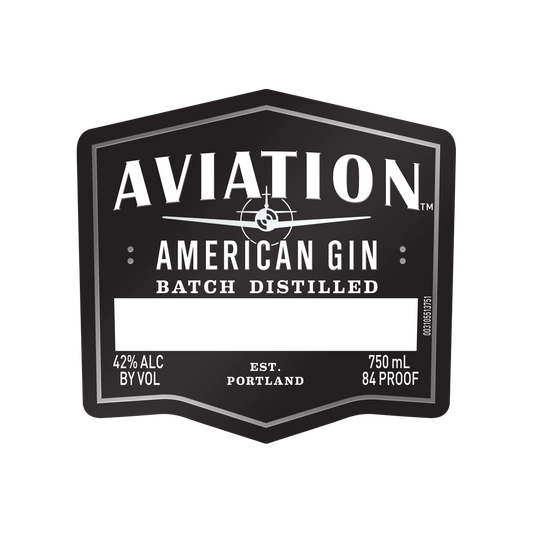 AVIATION AMERICAN GIN LABEL