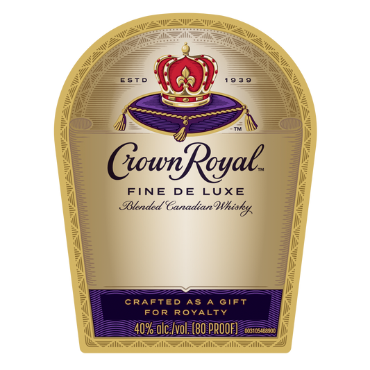 CROWN ROYAL FINE DE LUXE LABEL