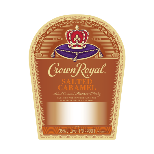 CROWN ROYAL SALTED CARAMEL LABEL