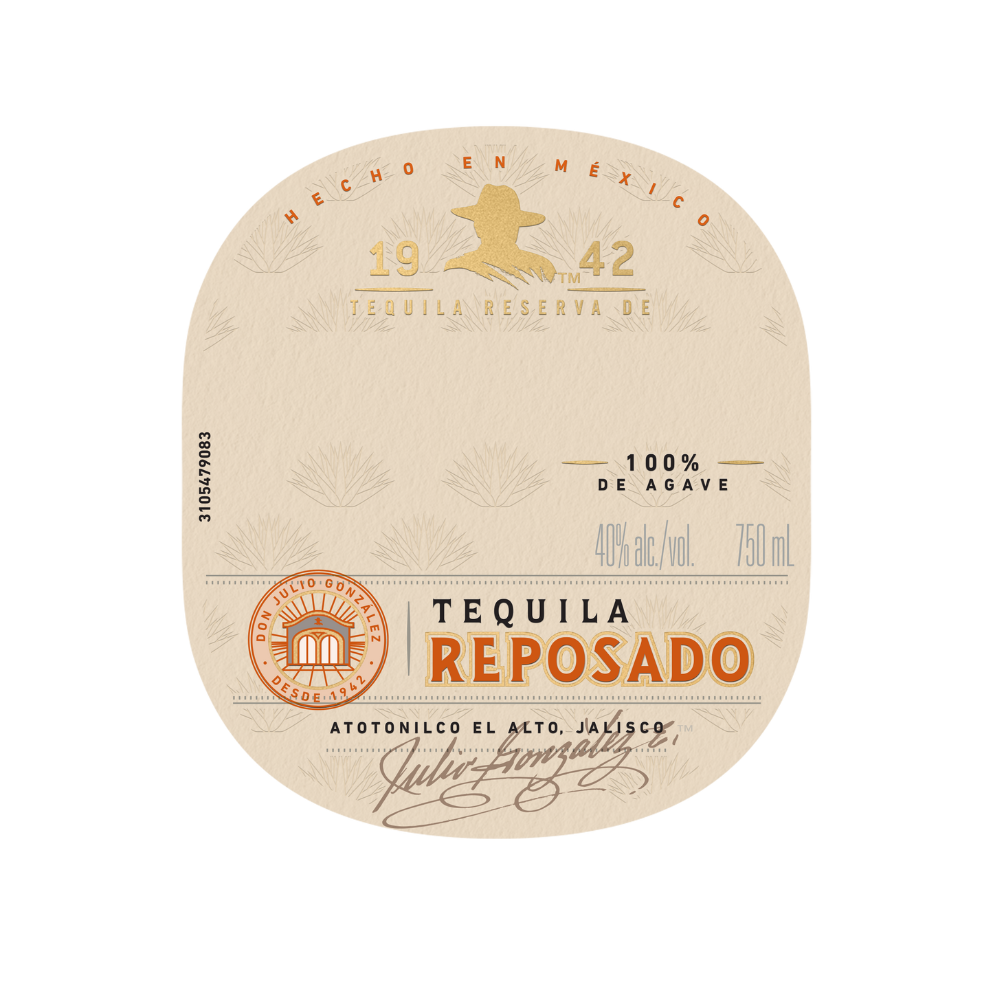 DON JULIO REPOSADO TEQUILA LABEL